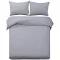 Giselle Bedding Super King Size Classic Quilt Cover Set - Grey