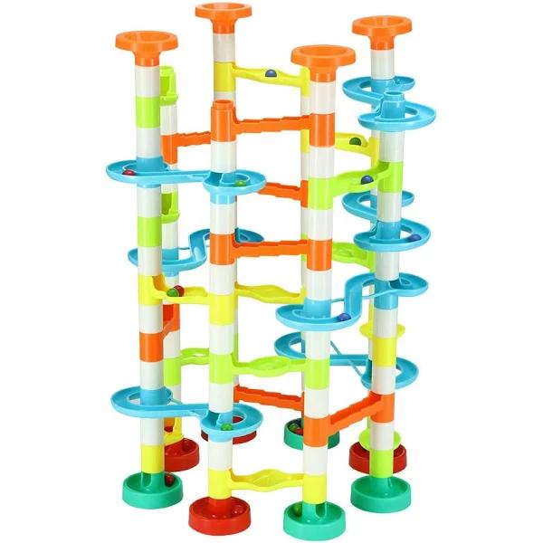 DIY Marble Run Race Maze Game Marble Coater Track Toy Set 70cm Tall