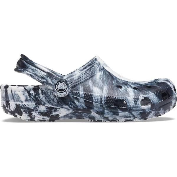 Crocs Classic Marbled Clog; White / Black, M13