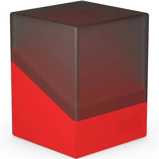 Ultimate Guard - Synergy Boulder 100+ Deck Box, Black/Red