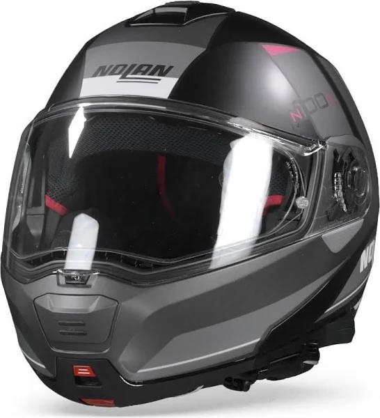 Nolan N100-5 Hilltop N-COM Helmet, black-grey, Size M