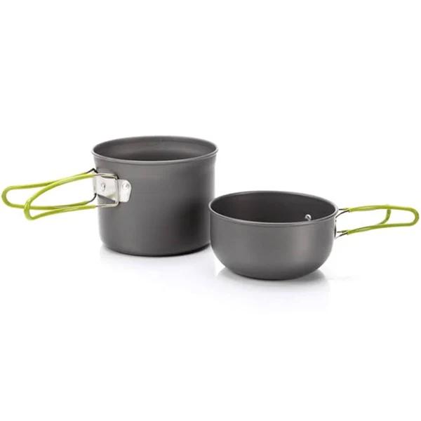 2 Piece Pot & Pan Hiking Cookware Set