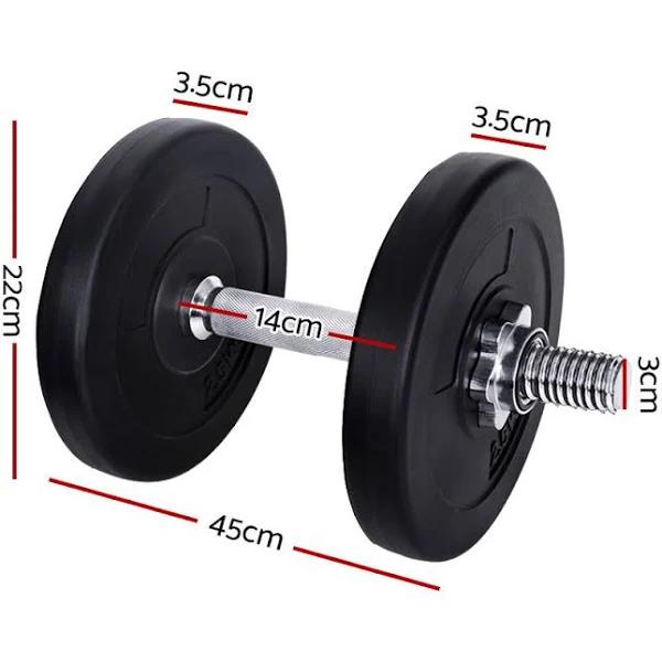 15kg Dumbbells Dumbbell Set Weight Training Plates Home Gym Fitness Exercise