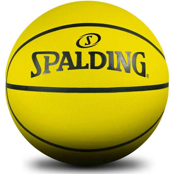 Spalding Fluro Yellow Outdoor Basketball in Size 5