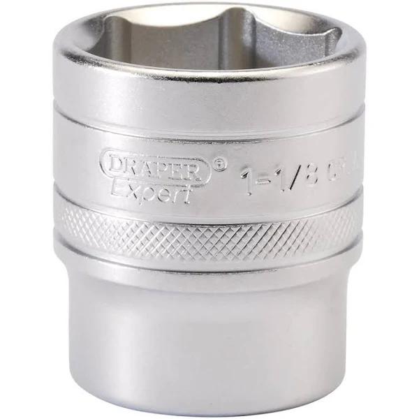 Draper Tools 1/2 Square Drive 6 Point Imperial Socket (1.1/8)