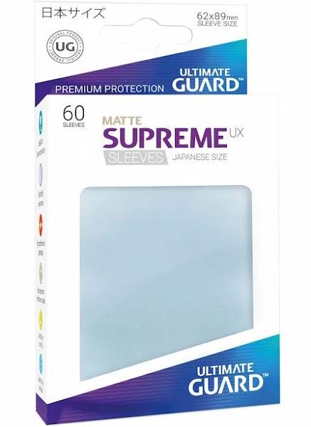 Ultimate Guard Supreme UX Japanese Size 60 Sleeves Matte Transparent