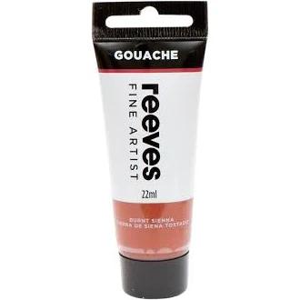 Reeves Fine Artist Gouache 22ml Burnt Sienna