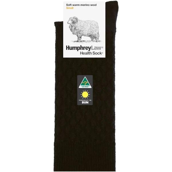 Humphrey Law Merino Wool Quilted Sock Black 009