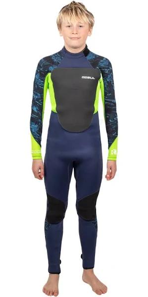 Gul Boys Response 4/3mm GBS Back Zip Wetsuit - Navy / - JXL