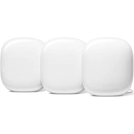 Google Nest WiFi Pro 6E 3 Pack Snow