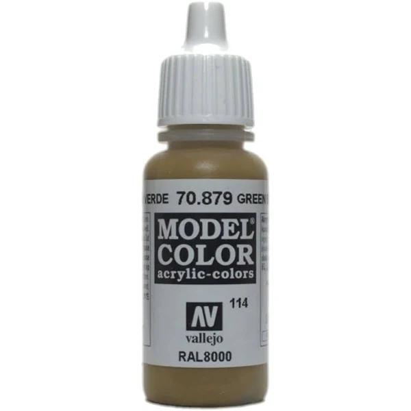 Vallejo Acrylic Paint Model Colour Green Brown 17ml