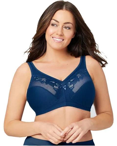 Glamorise Magiclift Minimizer Wire-Free Bra - Blue - 28g Blue