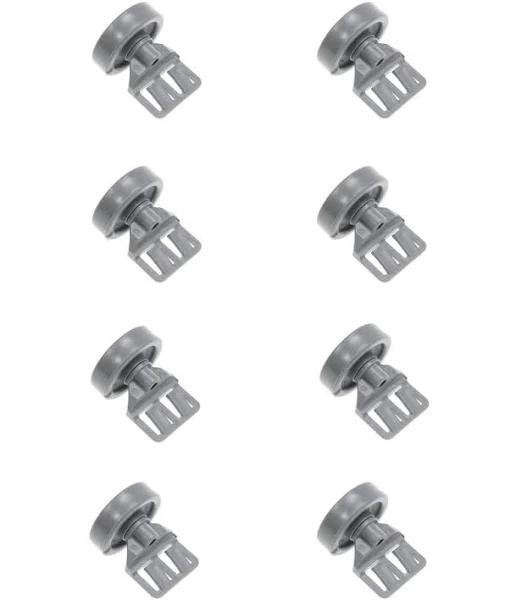 Genuine OEM ASKO Dishwasher Lower Basket Wheels Complete Set of X8 (Rollers) 700391SET