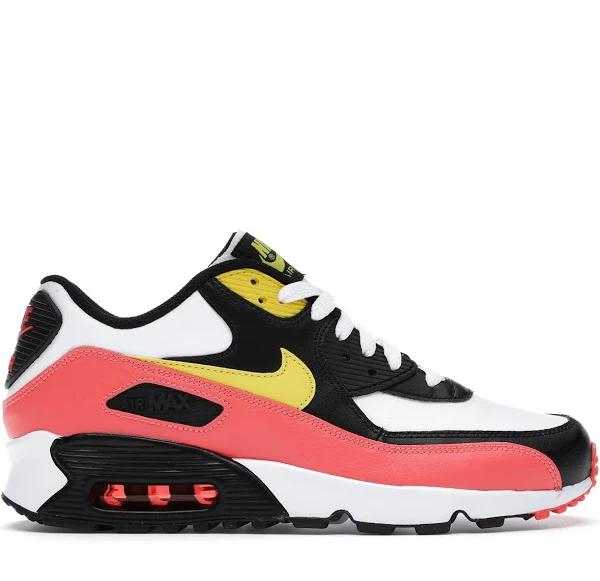 Nike Air Max 90 White Yellow Black Crimson (GS)