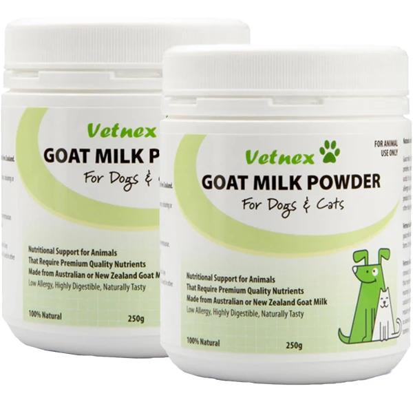 Vetnex Goat Milk Powder For Dogs and Cats 500gm (250gm x 2) by Budget Pet Products