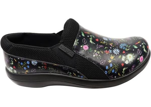 Alegria Duette Womens Lightweight Slip On Shoes 8-8.5 US or 38 EUR / Black Combo