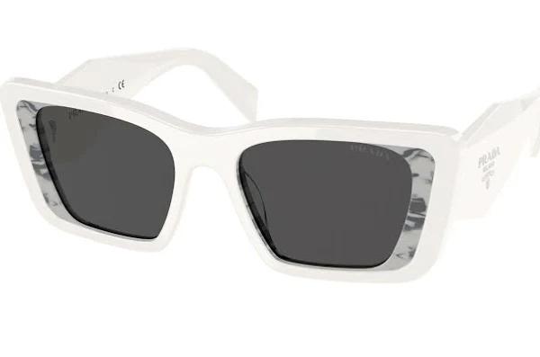 Prada Pr 08YS Sunglasses 02V5S0 White / Havana Black