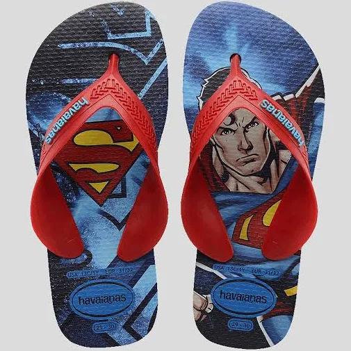 Havaianas Max Herois Flip Flops Navy Blue Red Kids - 23-24