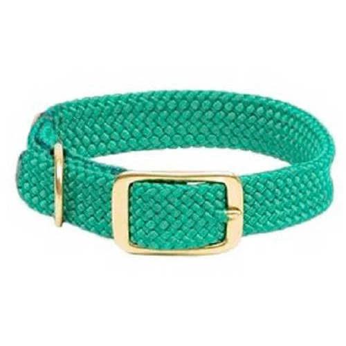 Mendota Doublebraided Junior Collar 12" Teal Nickel