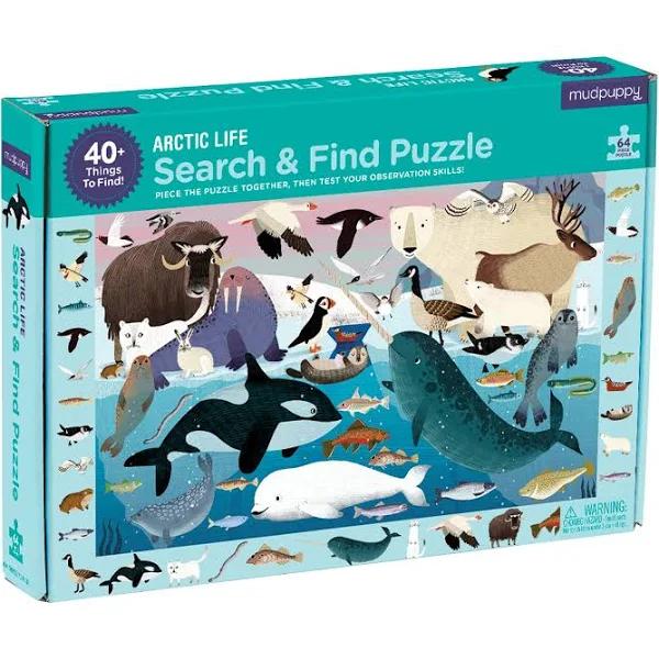 Mudpuppy Search & Find Puzzle: Arctic Life