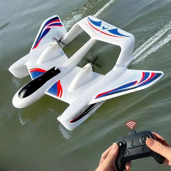 YF-350 Sea Land Air 290mm Wingspan 2.4g 2CH Built-in Gyro Epp Rc Airplane Glider RTF With Led Light