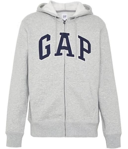 Gap - Men's Grey Hoodies - Logo Fleece Zip Hoodie - Size One Size, XL at The Iconic