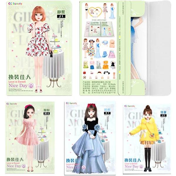 Magnetic Dress Up Baby - 1/4 Set Magnetic Princess Dress Up Paper Doll, Pretend and Play Travel Playset, Magnet Dress Up Games Set, Magnetic Dress