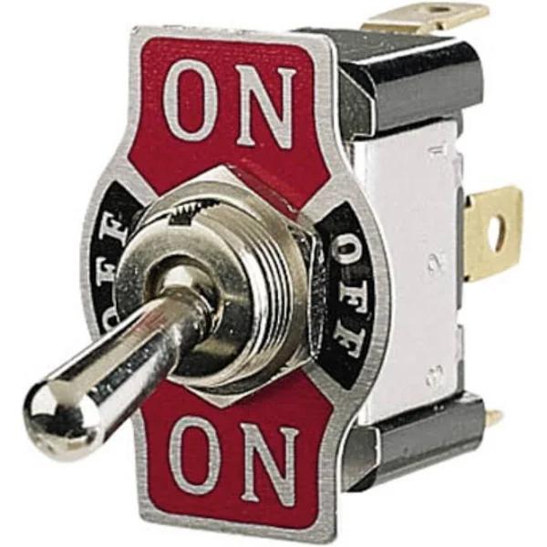 Narva On/Off/On Metal Toggle Switch with Tab - 60061BL