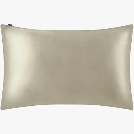 LILYSILK Silk Pillow Case 2-Pack Grayish Khaki Australia 100% 25mm Silk for Deep Slumber Smooth and Soft King (50 x 90cm)