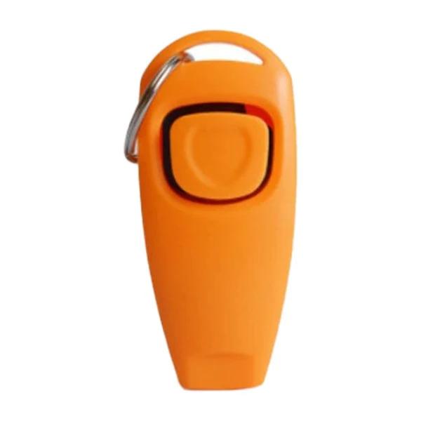 Dog Training Whistle Clicker Combo to Stop Pet Barking Obedience Train Skills AU Orange