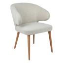 Harlow Natural Dining Chair - Natural Linen