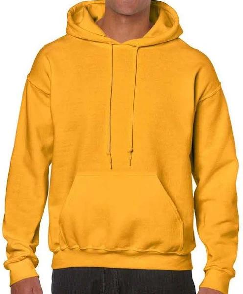 Gildan Unisex Adult Heavy Blend Hoodie Gold XXL Cotton Polyester Unisex Hoodie