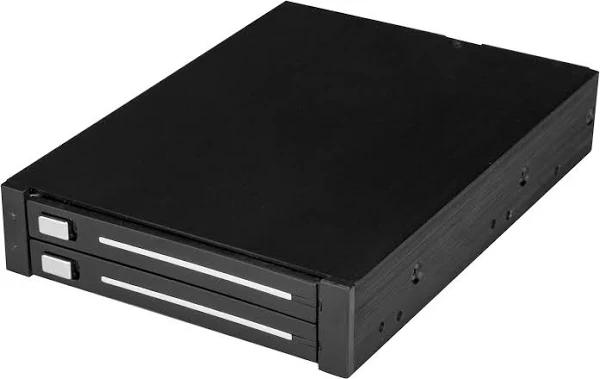 StarTech Dual-Bay 2.5 SATA SSD/HDD Rack For 3.5 Bay - Trayless - RAID