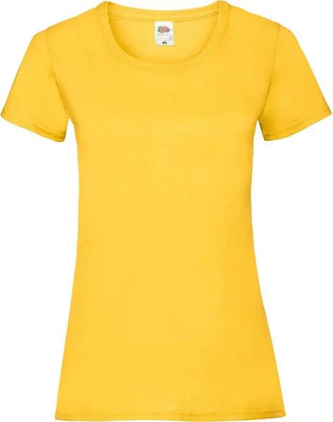 Fruit of The Loom Womens/Ladies Lady Fit T-Shirt Sunflower M Cotton Womens T-Shirt