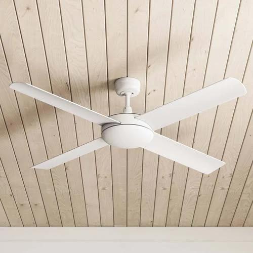 Fanco Eco Silent Deluxe DC Ceiling Fan with Remote Control Blade Span: 132cm, Colour: White