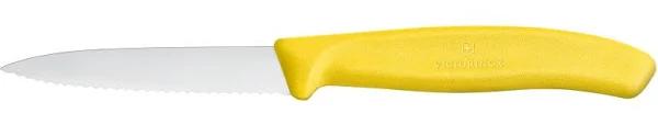 Victorinox - Paring Knife,8cm Pointed Tip,Wavy Edge,Classic,Yellow