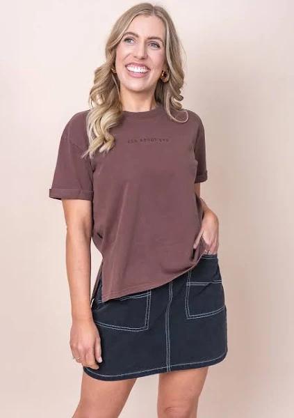 AAE Washed Tee in Brown - All About Eve, 16