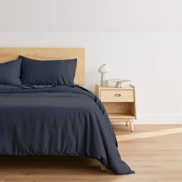 Ecosa Bamboo Bedding - Fitted Sheet / Double / Charcoal