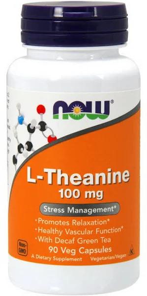 Now Foods L-Theanine 100 MG 90 Veg Capsules