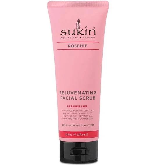 Sukin Rosehip Rejuvenating Facial Scrub, 125 ml