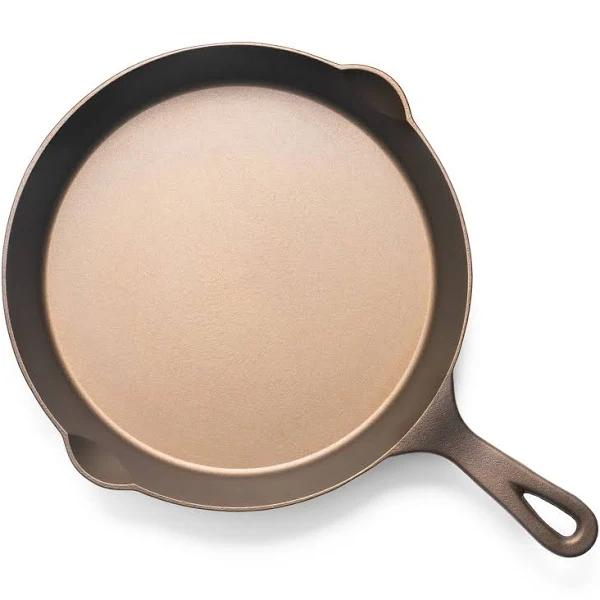 Lancaster Cast Iron Lightweight Cast Iron Skillet - 10.5” Pre-Seasoned Frying Pan Made in USA