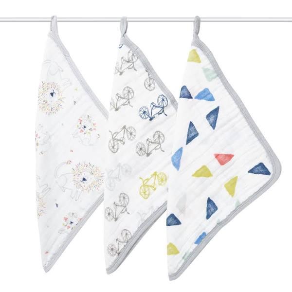 Aden + anais: Washcloths - Leader of The Pack (3 Pack)