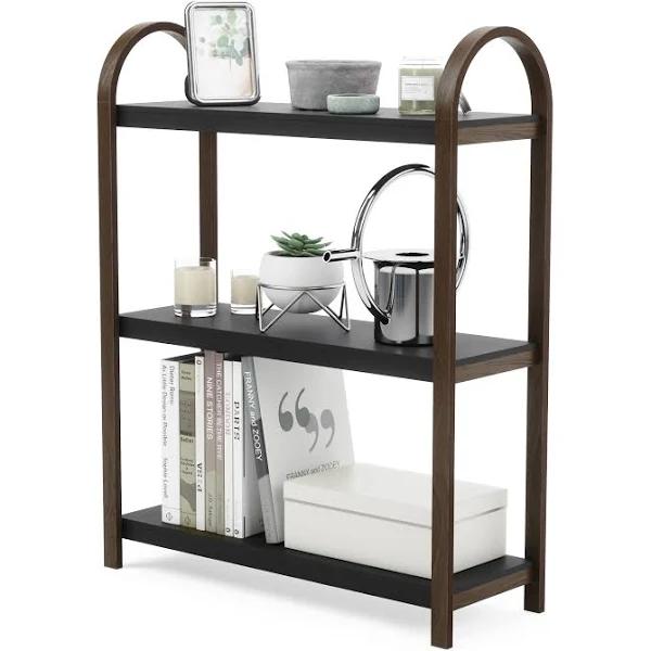 Umbra - Black & Walnut Bellwood 3 Tier Freestanding Shelf