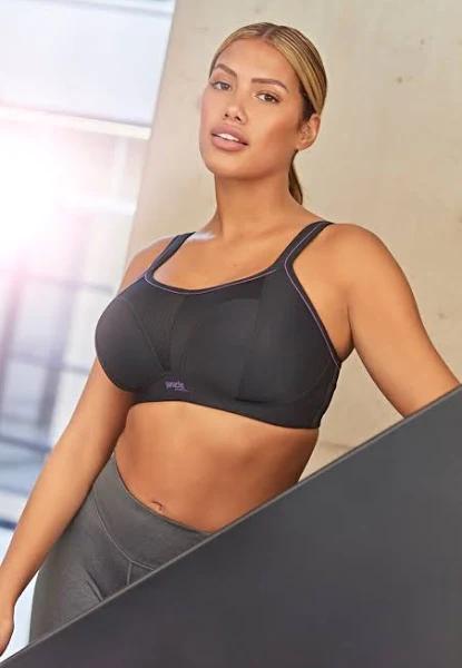 Panache Wirefree Sports Bra Black 14D