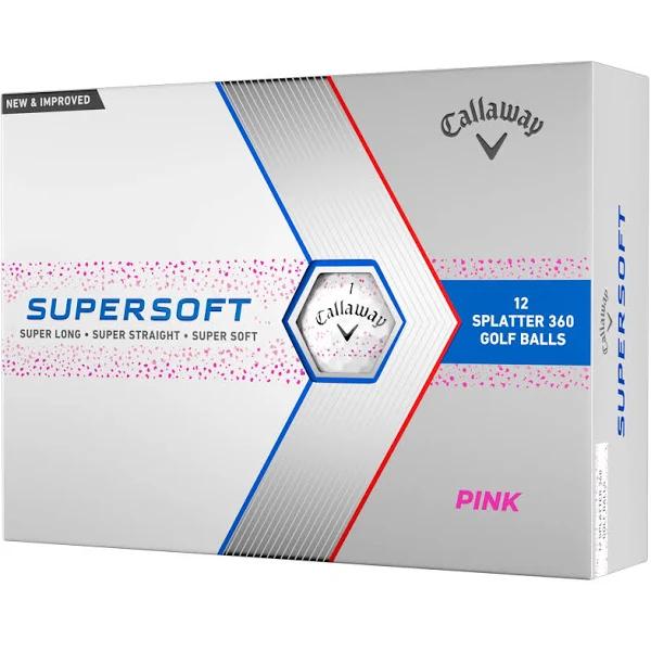 The House of Golf | Callaway 2023 Supersoft Splatter Golf Balls Pink / 1 Dozen