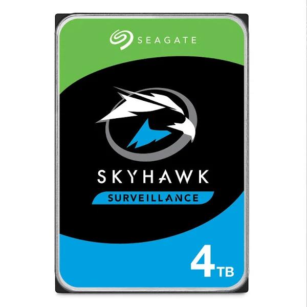 Seagate Skyhawk, 4TB, Video Internal Hard Drive, 3.5", SATA, 6Gb/s, 64MB Cache, for DVR/NVR Security Camera System, with Drive Health Management, 3 Y