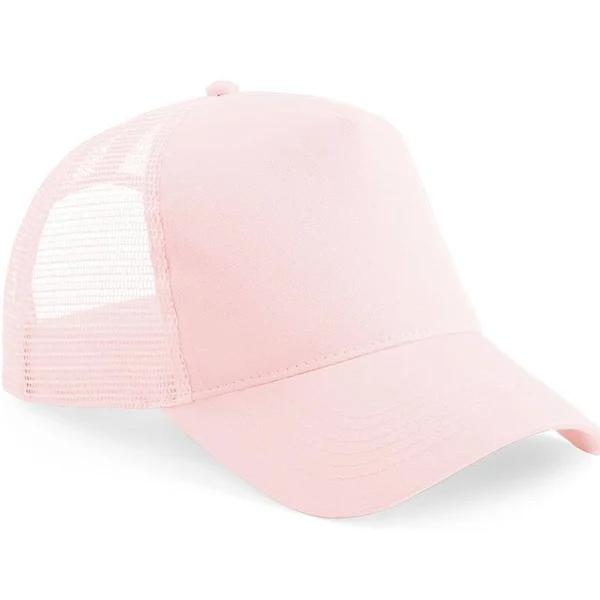 Beechfield Junior Snapback Trucker B640B Pastel Pink/ Pastel Pink One Size