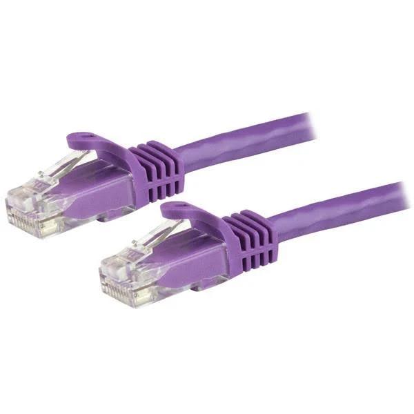 StarTech 1.5 M Cat6 Cable - Patch Cord - Purple - Snagless