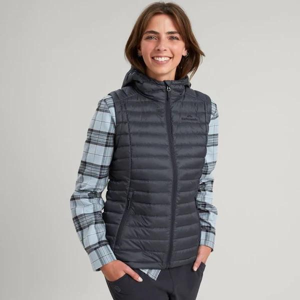 Kathmandu Heli Women's 600 Fill Hooded Lightweight Down Vest | Blue Puffer Vest - 8