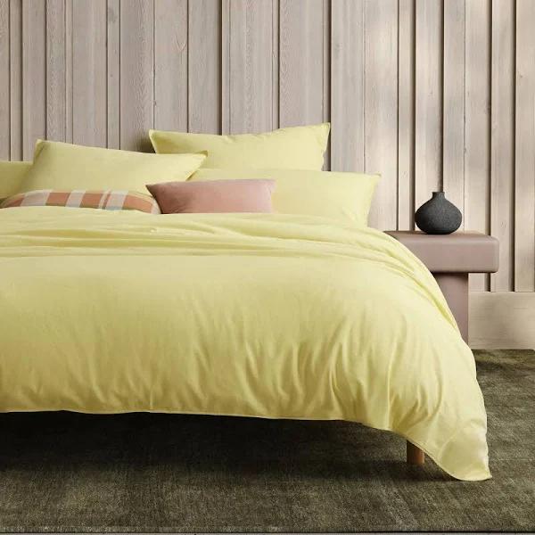 Sheridan Reilly Quilt Cover Set in Yuzu Yellow Queen Size